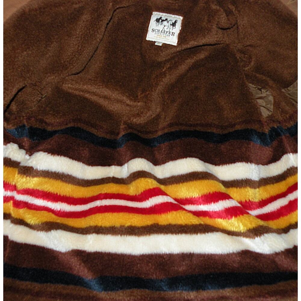 Schaefer Outfitter Men’s XLT Tall Fleece Blanket Lined Canvas Chore Jacket Brown
